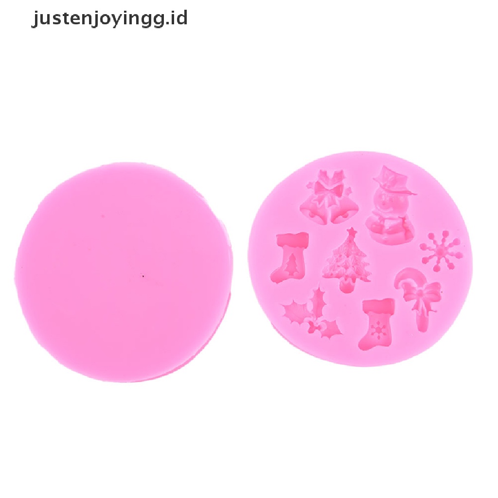 Cetakan Kue / Coklat Bentuk Snowman Natal Bahan Silikon Untuk Dapur