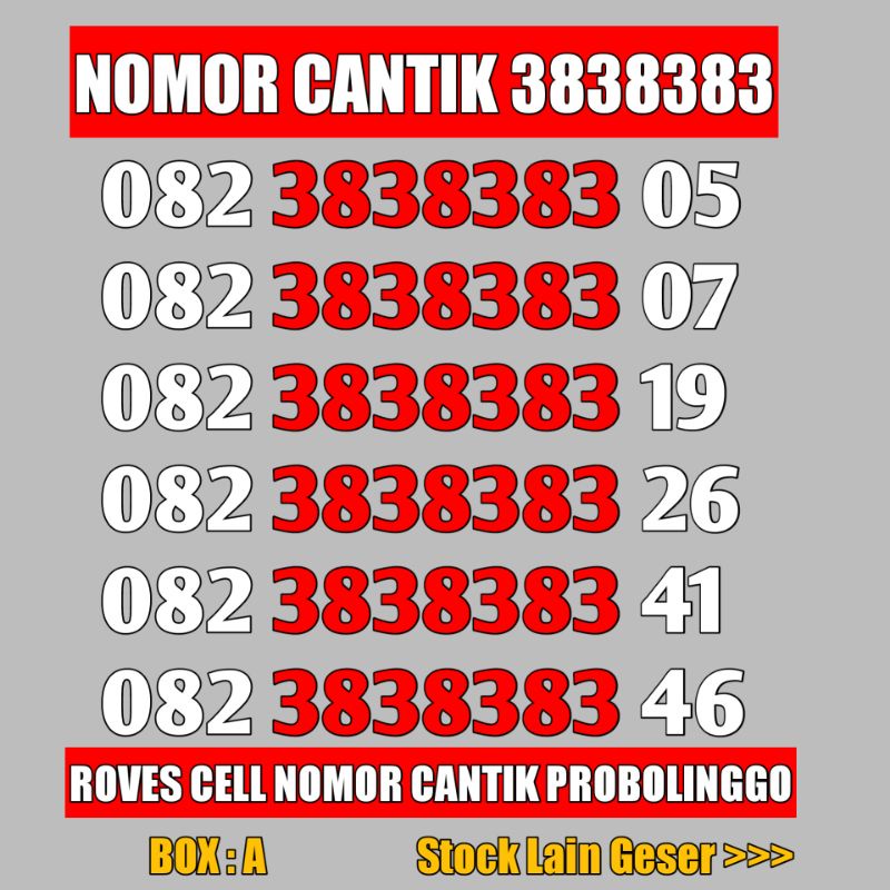 NOMOR CANTIK TELKOMSEL 4G LTE SERI RAPI HOKI 38 38 38 3 NYARIS KWARTET AB SAKTI COMBO 3838383 0823838383