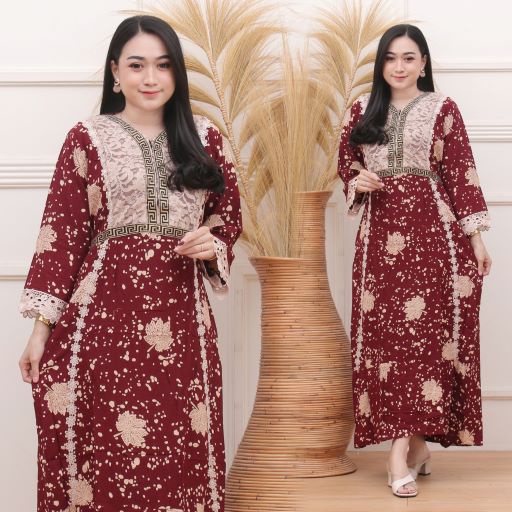 TERBARU | SETELAN PIYAMA ARAB RENDA MOTIK KOTAK | BAJU TIDUR BUSUI RESLETING