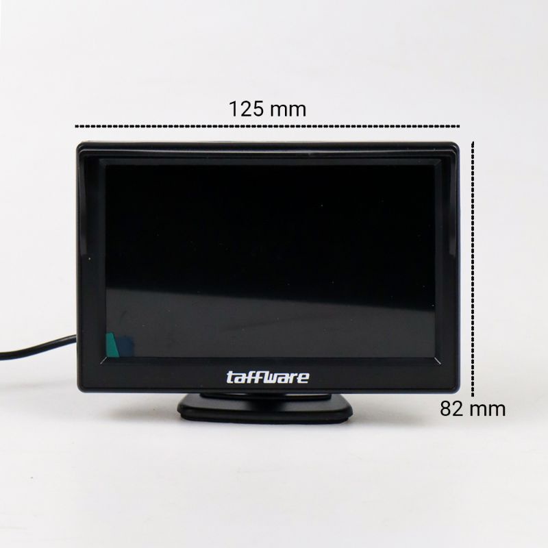 Taffware Monitor Rear View Parkir Mobil TFT LCD 5 Inch - Black