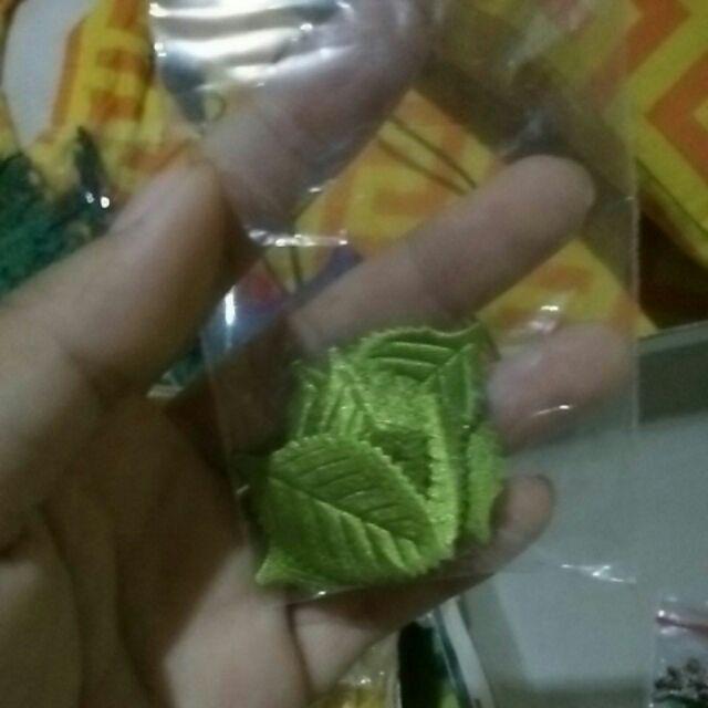 [bayar Di Tempat] Aplikasi Daun Tanpa Tangkai / Bahan Mahar Ringbox / Daun Beludru