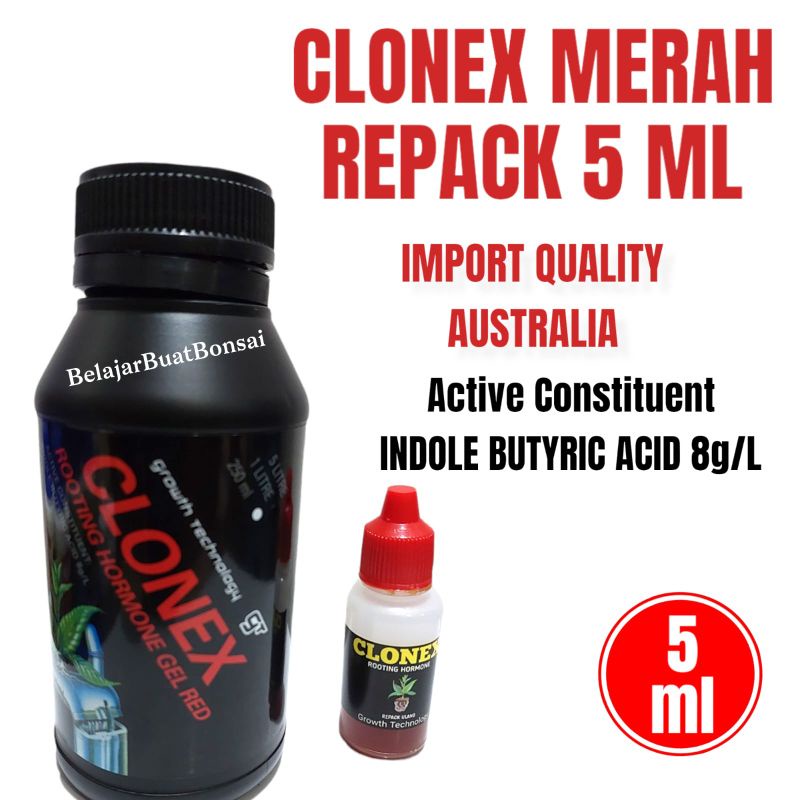 CLONEX ROOTING HORMONE GEL RED REPACK 5ML