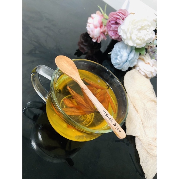 Organic&amp;Joy • Sendok Teh Kayu / Wooden tea spoon (natural white)