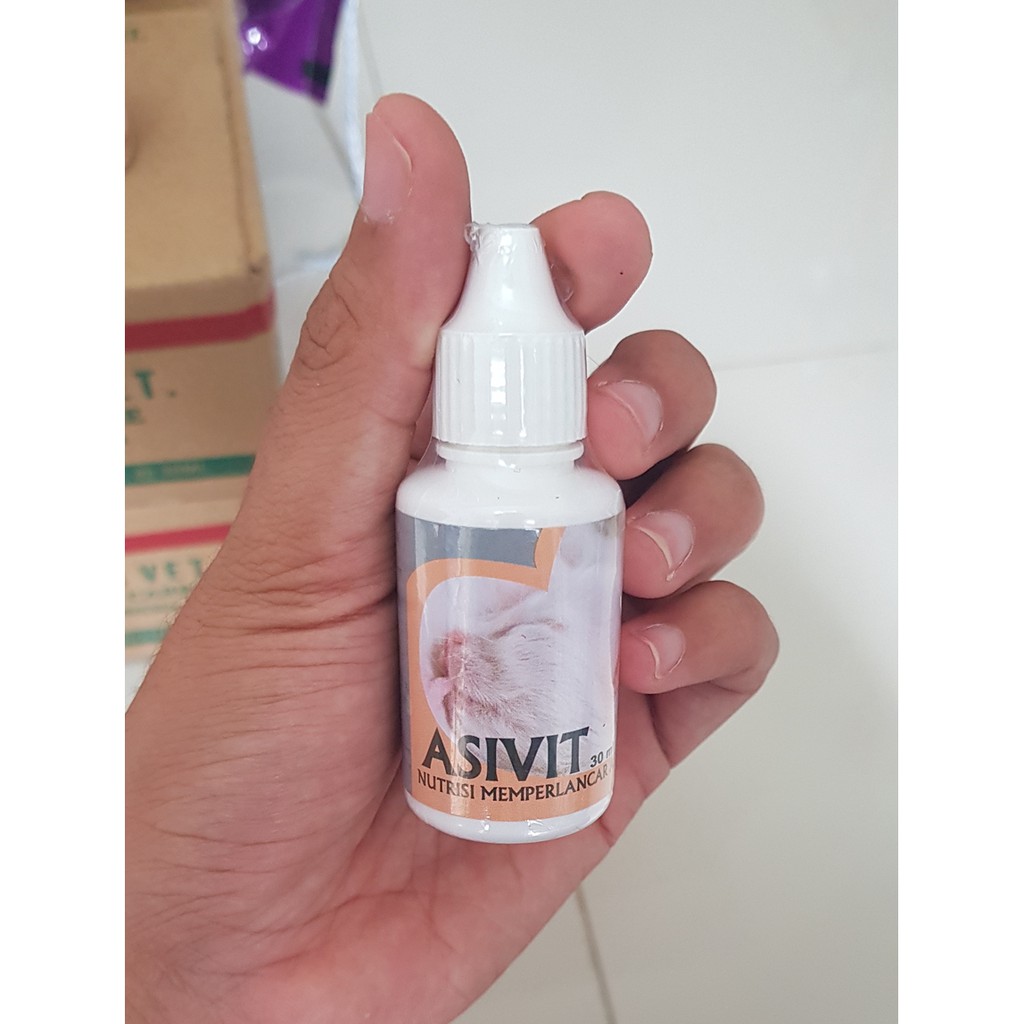 Asivit Cat Obat Suplemen Vitamin Nutrisi Memperlancar Asi untuk Kucing menambah makan dan vitamin