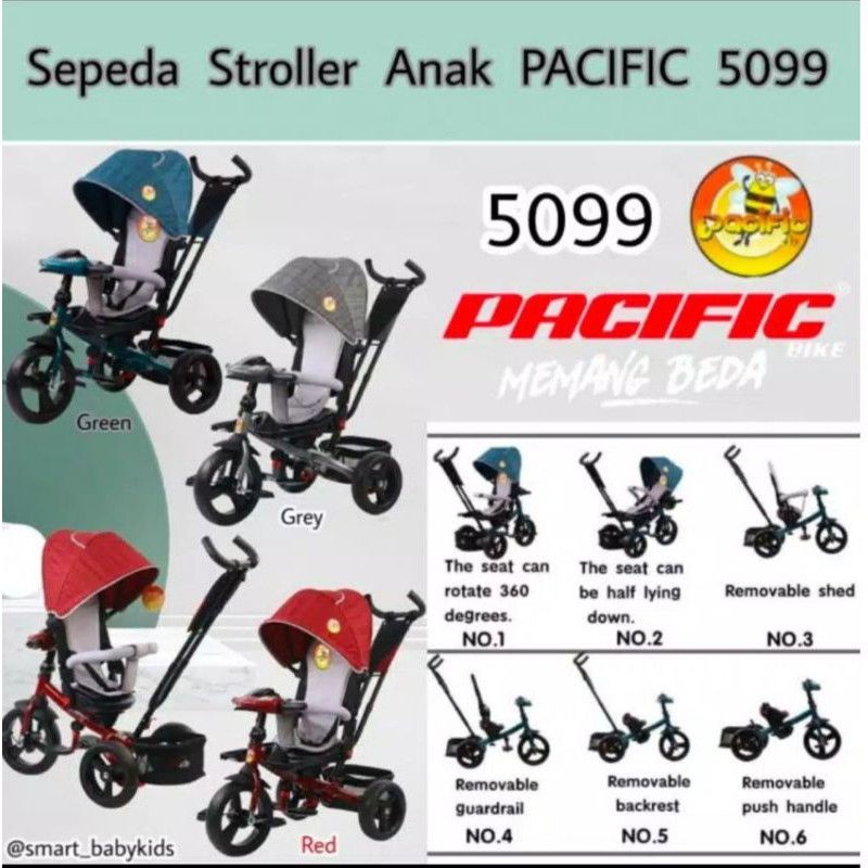 Sepeda Stroller Anak Pacific 5099