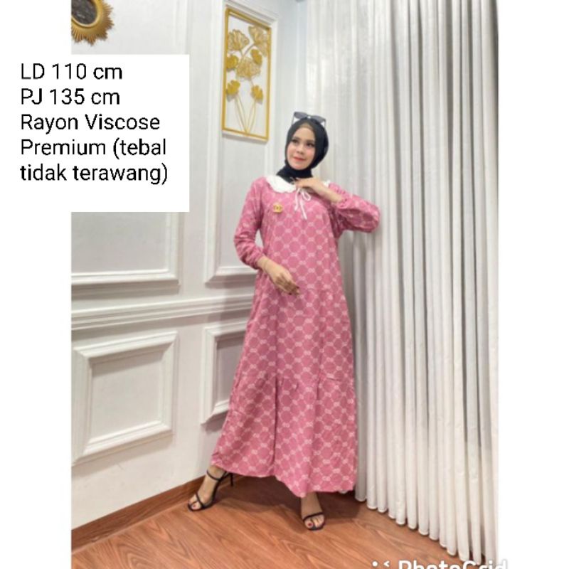 COD dress midi / dress arab / dress rayon / dress Gucci / dress lv / dress busui / dress katun / gam