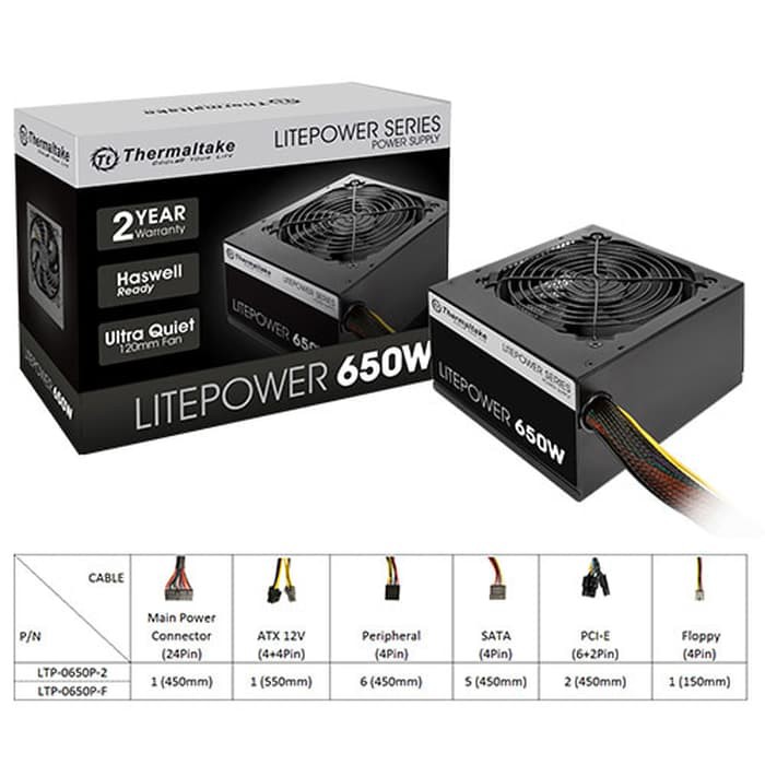 PSU THERMALTAKE LITE ATX 650 WATT