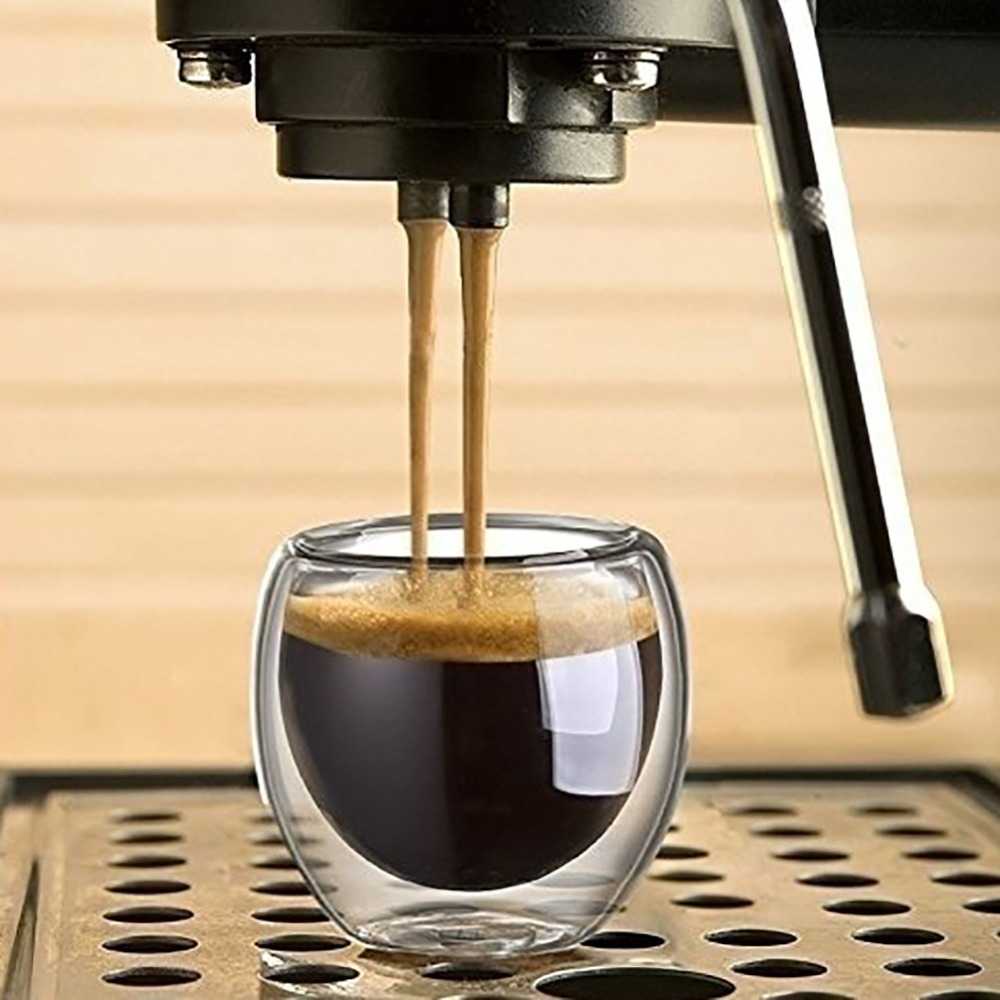 TD-DA Creative Cangkir Kopi Anti Panas Double-Wall Glass Love Series 150ml