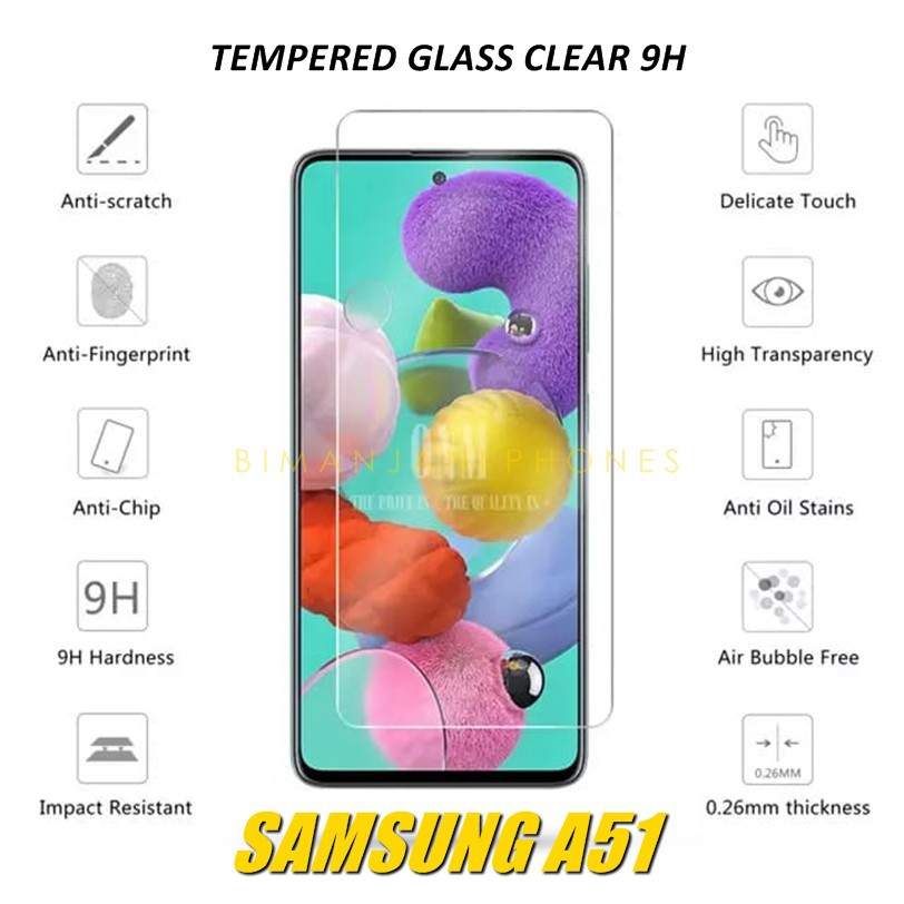 SAMSUNG A51. ANTI GORES KACA. TEMPERED GLASS SAMSUNG A51