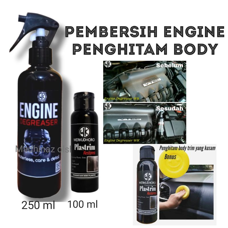 pembersih engine ,engine degreaser ,penghitam body permanen.paket isi 2