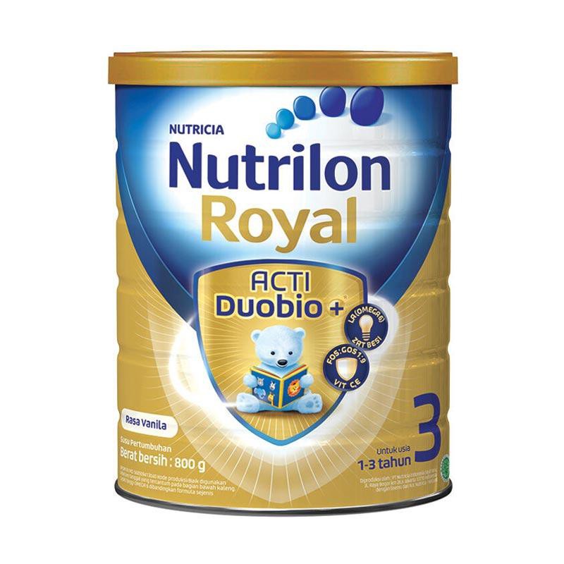 Nutrilon Royal 3 Acti Duobio Vanilla Susu Formula [800 gram@2Kaleng]