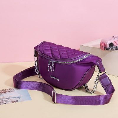 BJ81612 - BLACK/PINK/PURPLE - TAS SLINGBAG WAISTBAG IMPORT TAS WANITA FASHION IMPORT MODIS ELEGAN TERMURAH TERLARIS TERBARU BAGSTORE JAKARTA TAS BATAM GT1612