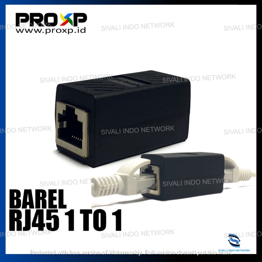 PROXP BAREL RJ45 CONNECTOR 1 TO 1