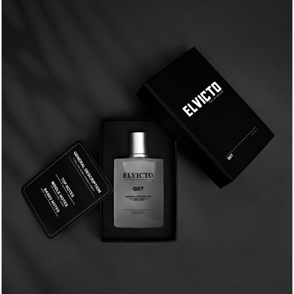 ELVICTO PARFUM Q07 Eau De Perfume Premium Elvicto Pria Cowok Ganteng Original Wangi Segar Tahan Lama