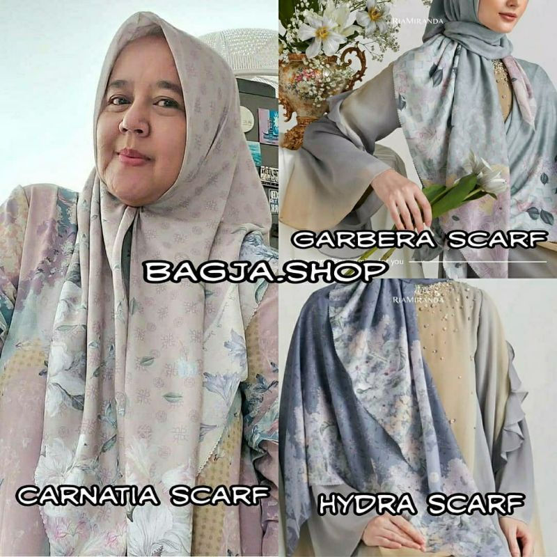 Ria Miranda Dasha Carnatia Scarf Garbera Scarf Hydra Scarf Ria Miranda