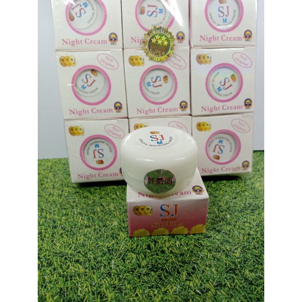 CREAM SJ TOPENG MALAM SPECIAL WHITENING ORIGINAL // Cream Malam Lusinan (isi 12pcs)
