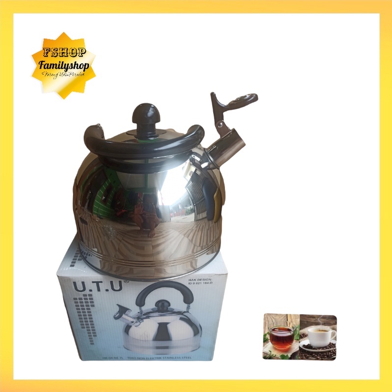 Teko Bunyi UTU HK 04 NE 7Liter Teko Siul Ceret Stainless