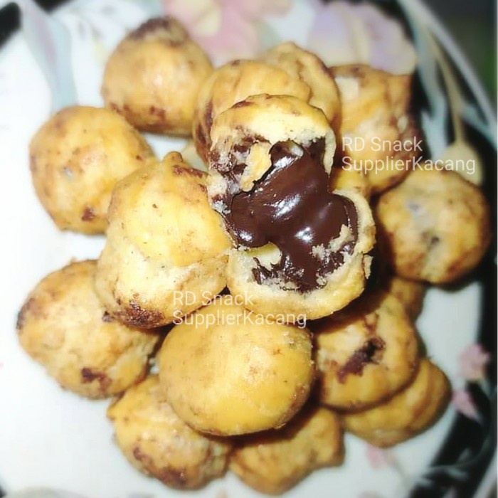 

504Omekho Soes Coklat 250Gram - Kue Soes Cokelat Wallens - Rd Snack Kiloan - Soes Coklat Jy60Jhh