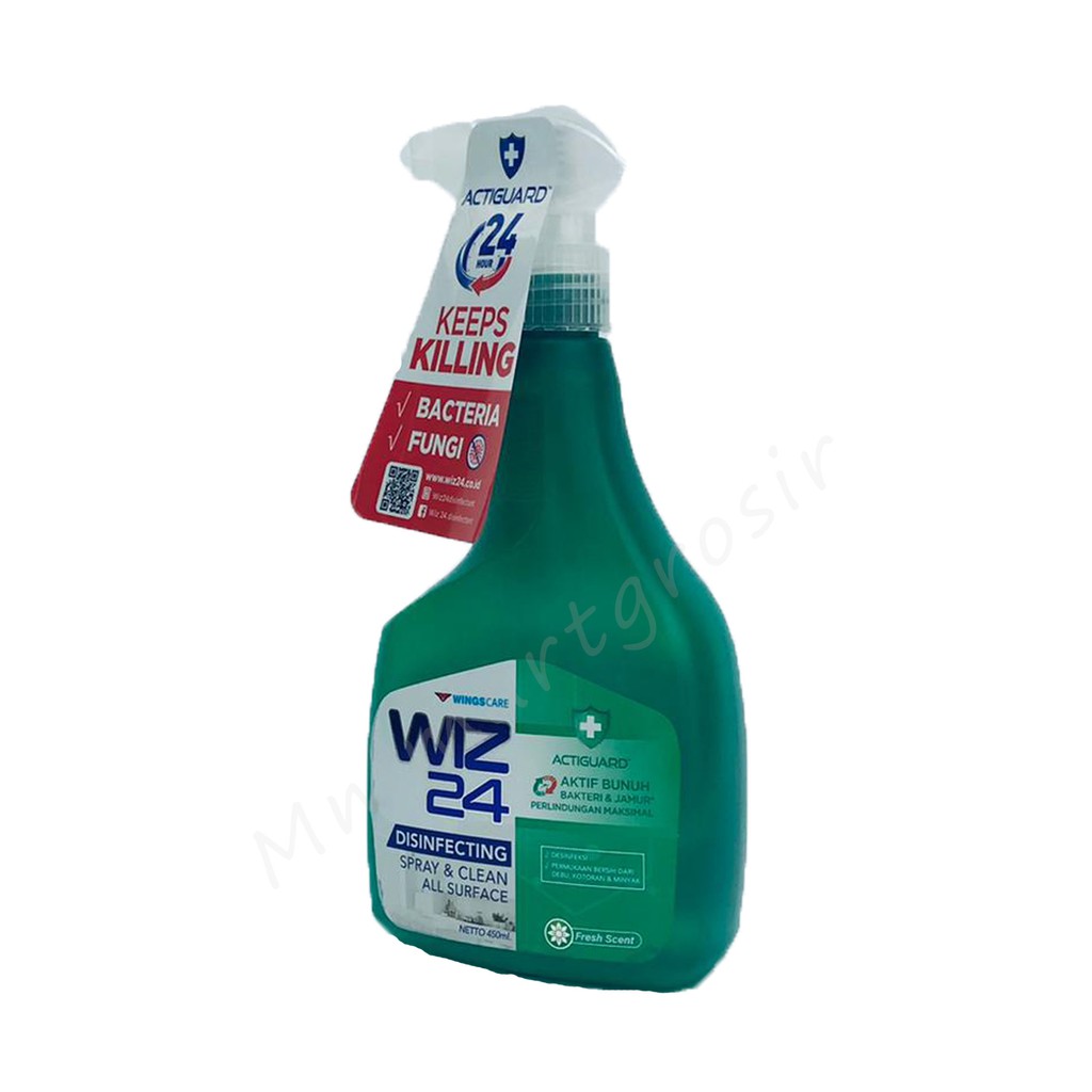 Wiz 24 / Disinfecting Spray &amp; Clean / Fresh Scent 450ml