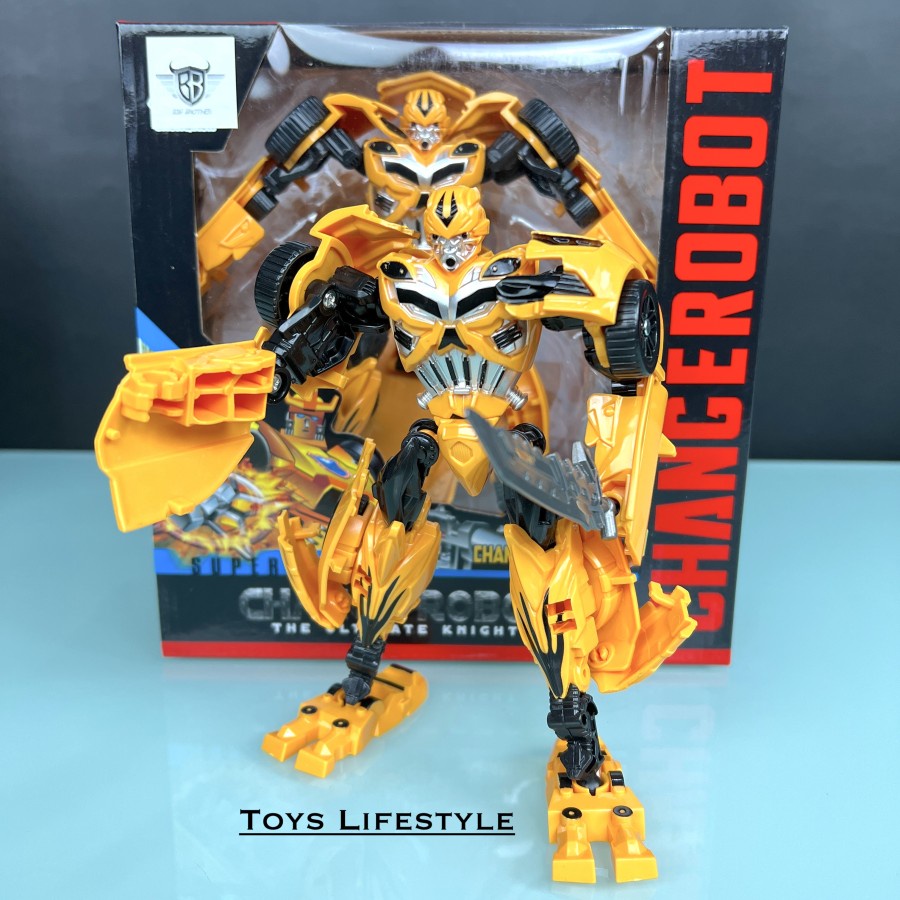 Mainan Mobil Robot Transformers Deformation Bumble Bee Optimus Prime