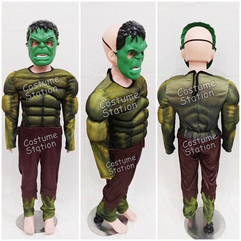 Kostum Superhero Hulk / Costume Marvel Avengers anak laki