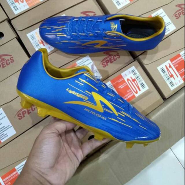 SEPATU BOLA SPECS ACCELERATOR LIGHTSPEED REBORN Fg BLUE REFLEX ORIGINAL