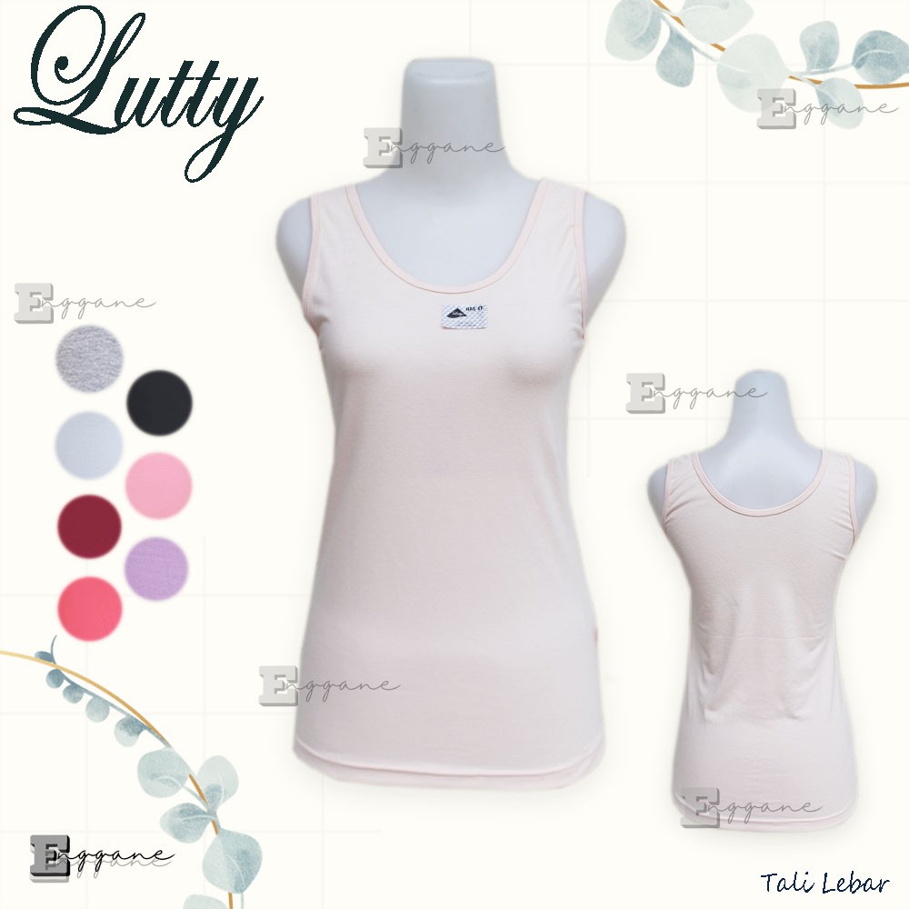 [3pc]   Tangtop Lutty  POLOS LEBAR | Kaos dalam wanita tangtop lebar | Singlet Wanita