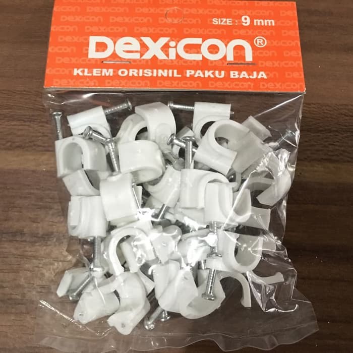 Klem Kabel No 9 9mm Paku Baja Merk Dexicon