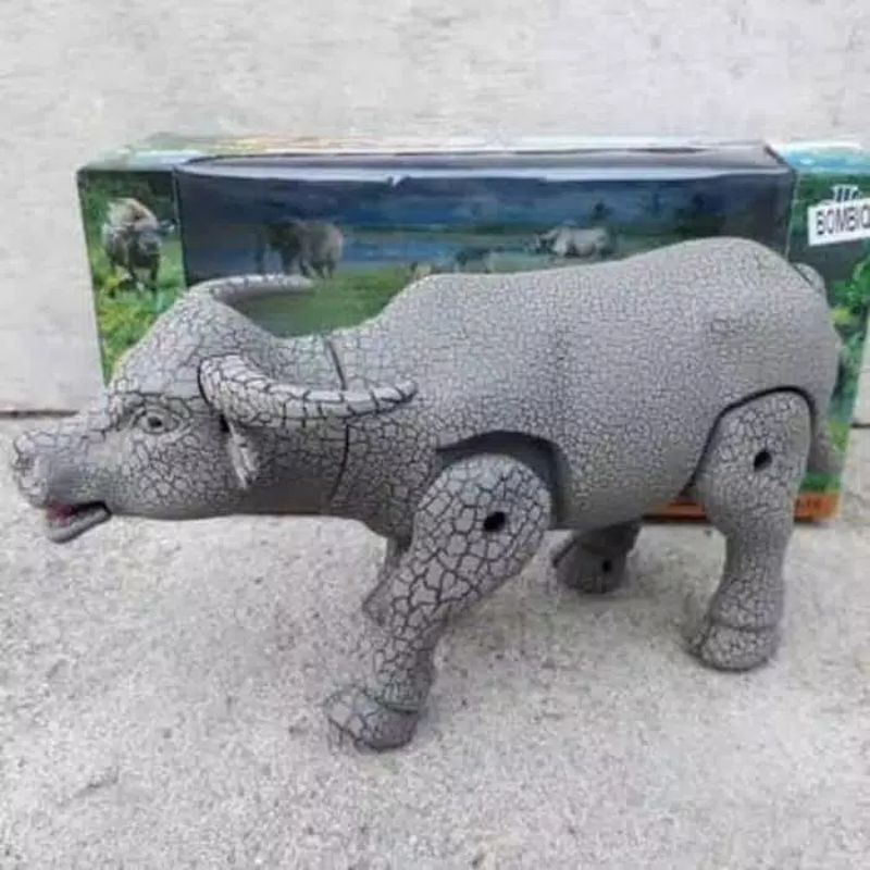 mainan kerbau bisa jalan +suara