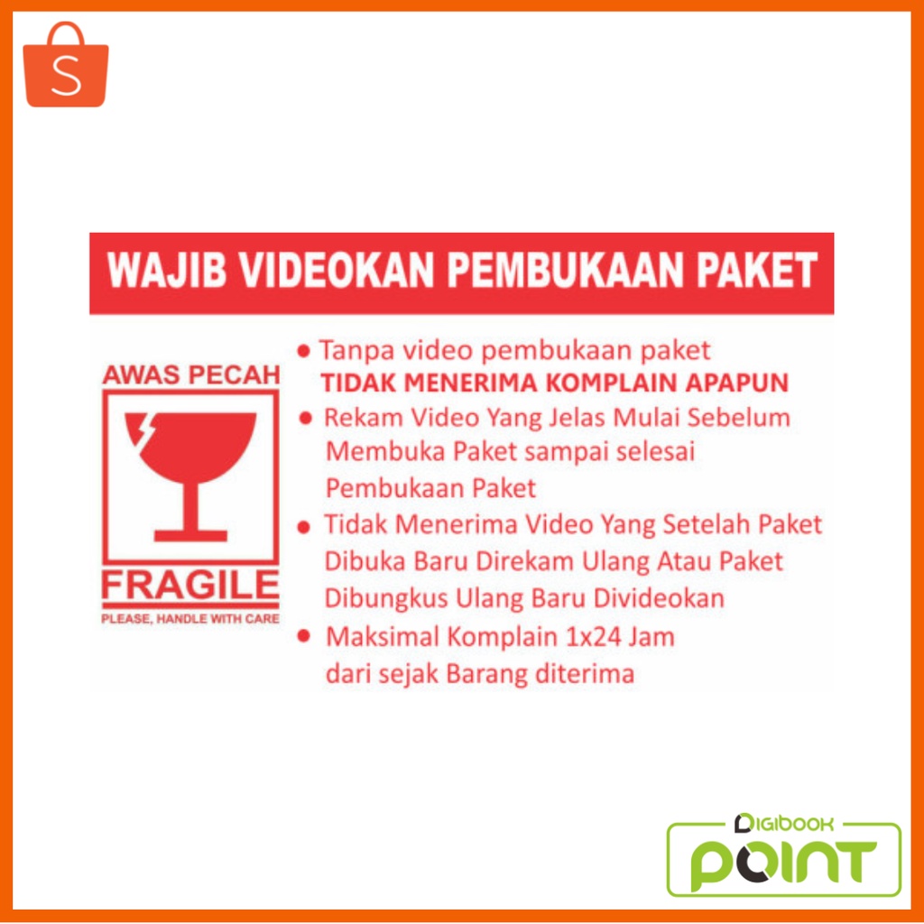 Stiker Unboxing - Label Unboxing- Peringatan Unboxing Stiker Chromo