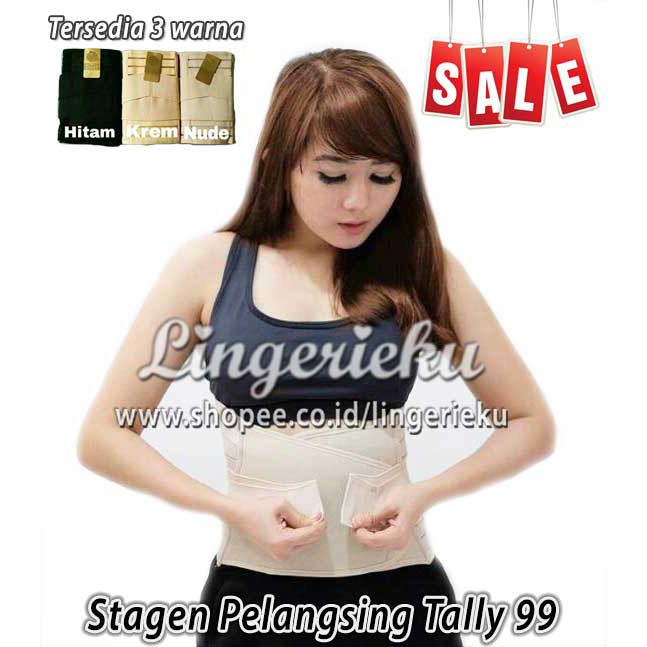 Tally 99 Stagen Korset Pelangsing Pengecil Perut Double Perekat Dijamin Murah