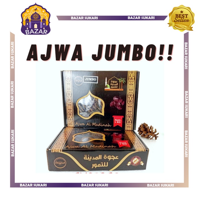 

KURMA AJWA ALMADINAH JUMBO 1KG BESTSELLER