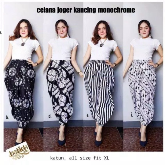 Dijual celana panjang batik wanita aladin aladdin jogger harem unik jumbo Berkualitas