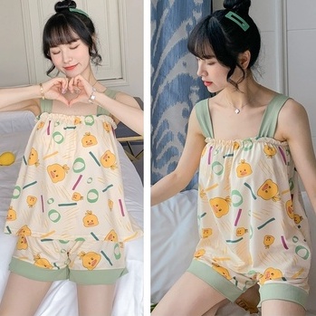 RULIF Baju tidur Tanktop sexy wanita / piyama wanita tanktop hotpant import spandek