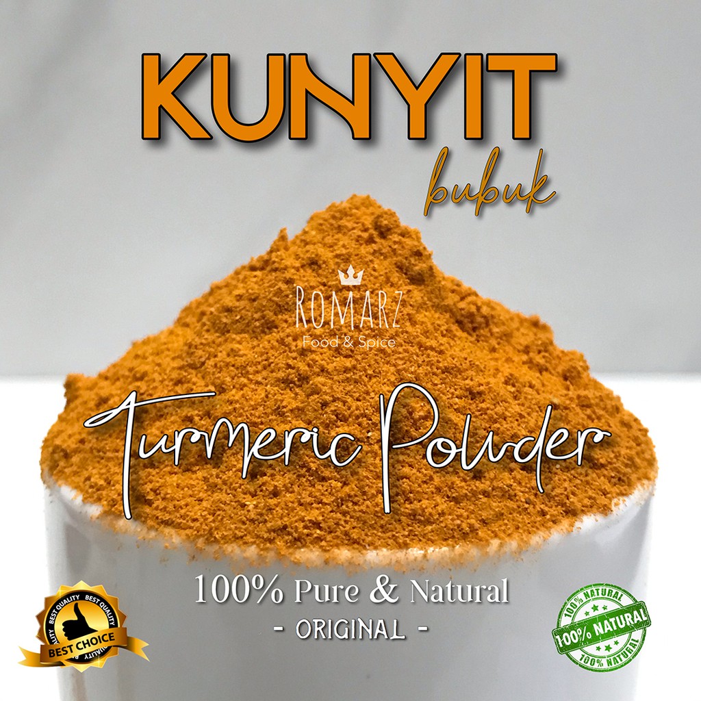 

KUNYIT BUBUK MURNI 500gr | PREMIUM ORGANIC TURMERIC POWDER 500gr