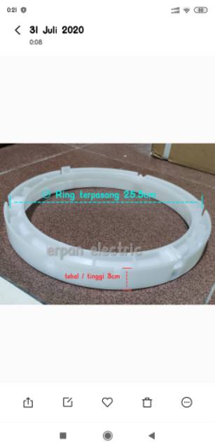 RING TABUNG PENGERING MESIN CUCI SANKEN DIAMETER 26.5CM