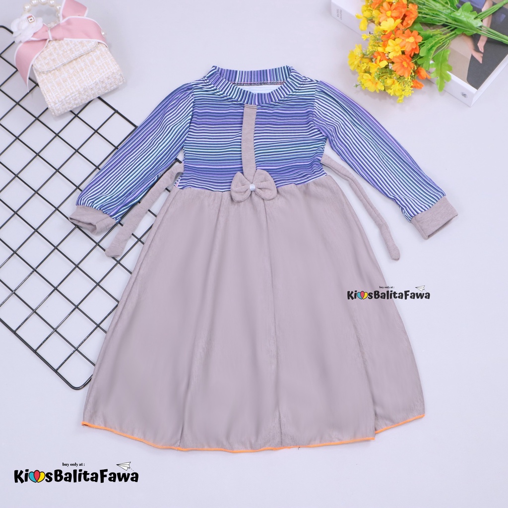 Gamis Pita Uk 1-2 Tahun / Gamis Anak Baju Ngaji Murah Dress Muslim Lengan Panjang Perempuan Girl