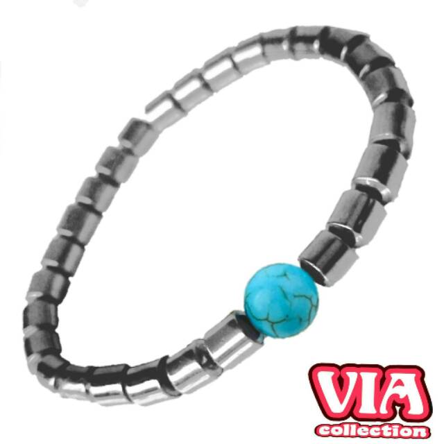 Gelang Pria Wanita Pirus Stone Blustin