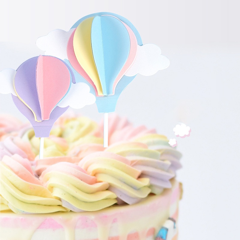 Rainbow Cloud Balon, Kue Topper Anak-anak, Pesta Ulang Tahun, Kue Tahun, Pernikahan Dekorasi Perlengkapan