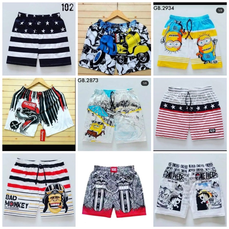 DASTER ELSA ANDIN / DASTER KEKINIAN / DASTER ELSA / DASTER ANDIN / DASTER SERUT DADA MODEL TERBARU-Boxer katun karakter
