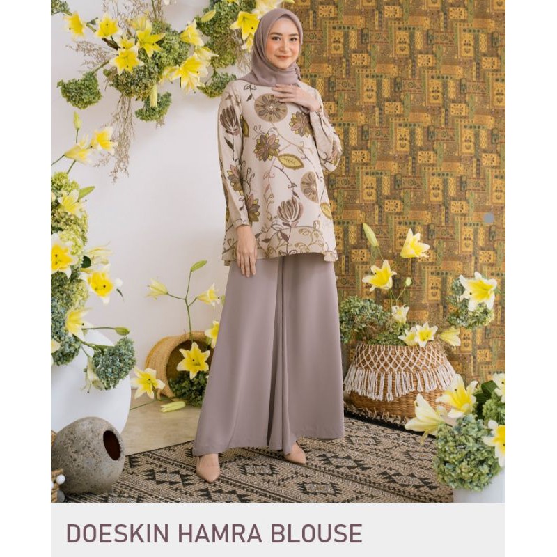 hamra blouse doeskin sz S