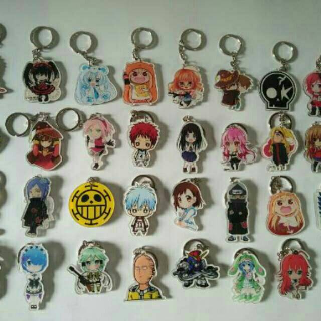 Gantungan kunci (GANCI) AKRILIK CUSTOM LOGO, FOTO,  BEBAS GAMBAR (SATUAN)