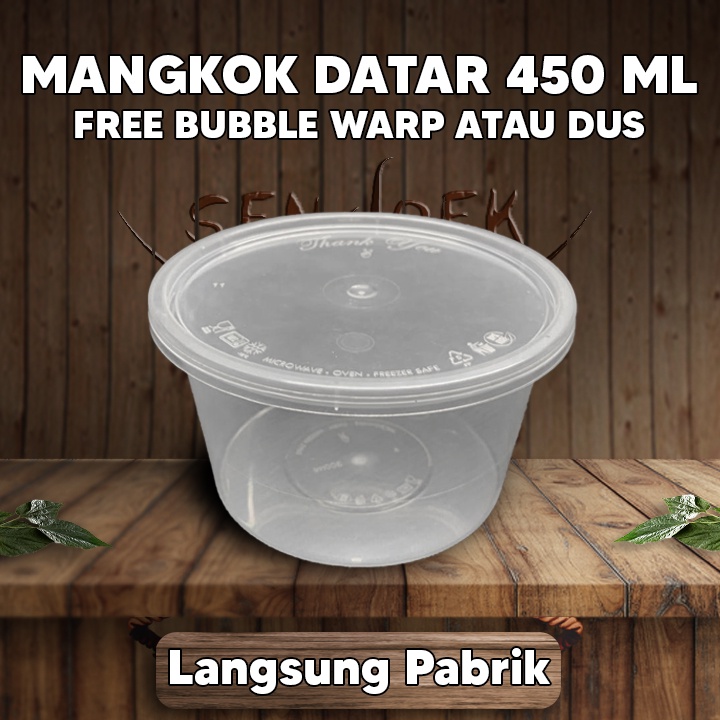 Cup Plastik 450ml / Gelas Plastik / Food Container /Kotak Makan GROSIR