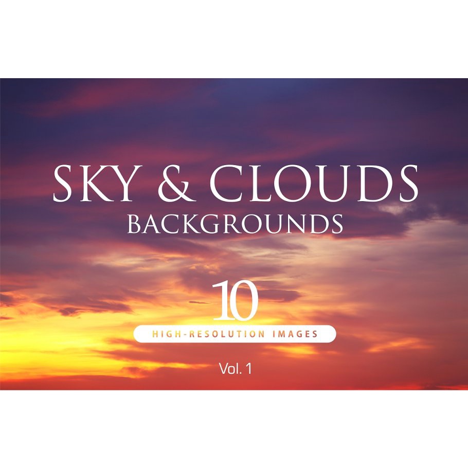 10 Hi-Res Sky Backgrounds Vol.1 - JPEG Ultra HD