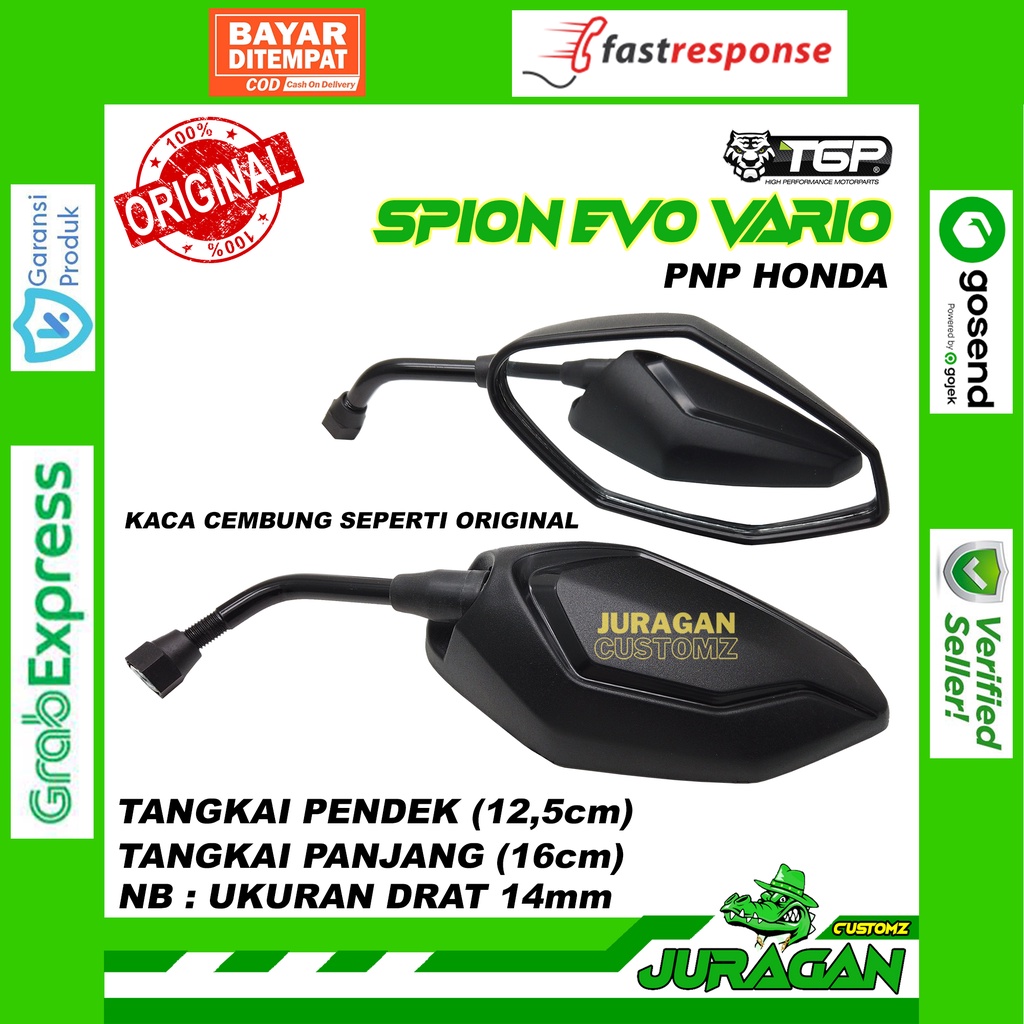 Spion Motor Evo Vario 125 150 Honda  Aksesoris Variasi TGP Beat Cb150R PCX ADV Supra Grand Karisma-5