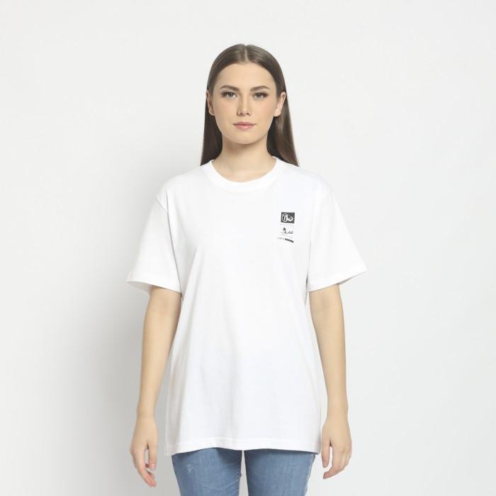 Extra Cashback T-Shirt 7.0 Isolated White Kaos Wanita Ss - Baju Crewneck Edwin Jeans Premium