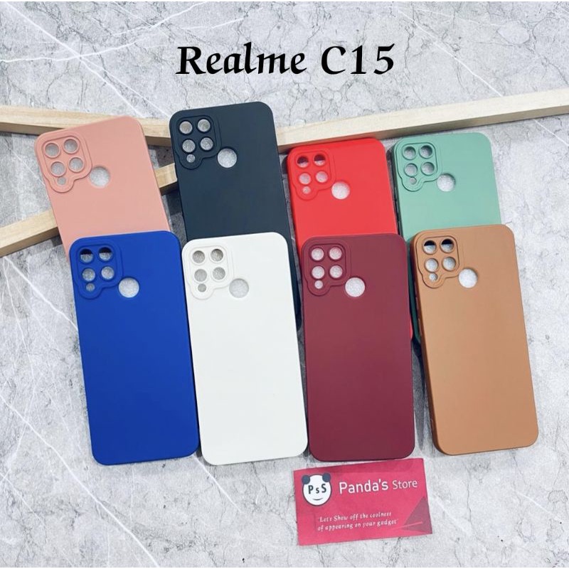 Softcase Pro Camera Realme C15 Candy Case Full Color 3D Silikon TPU