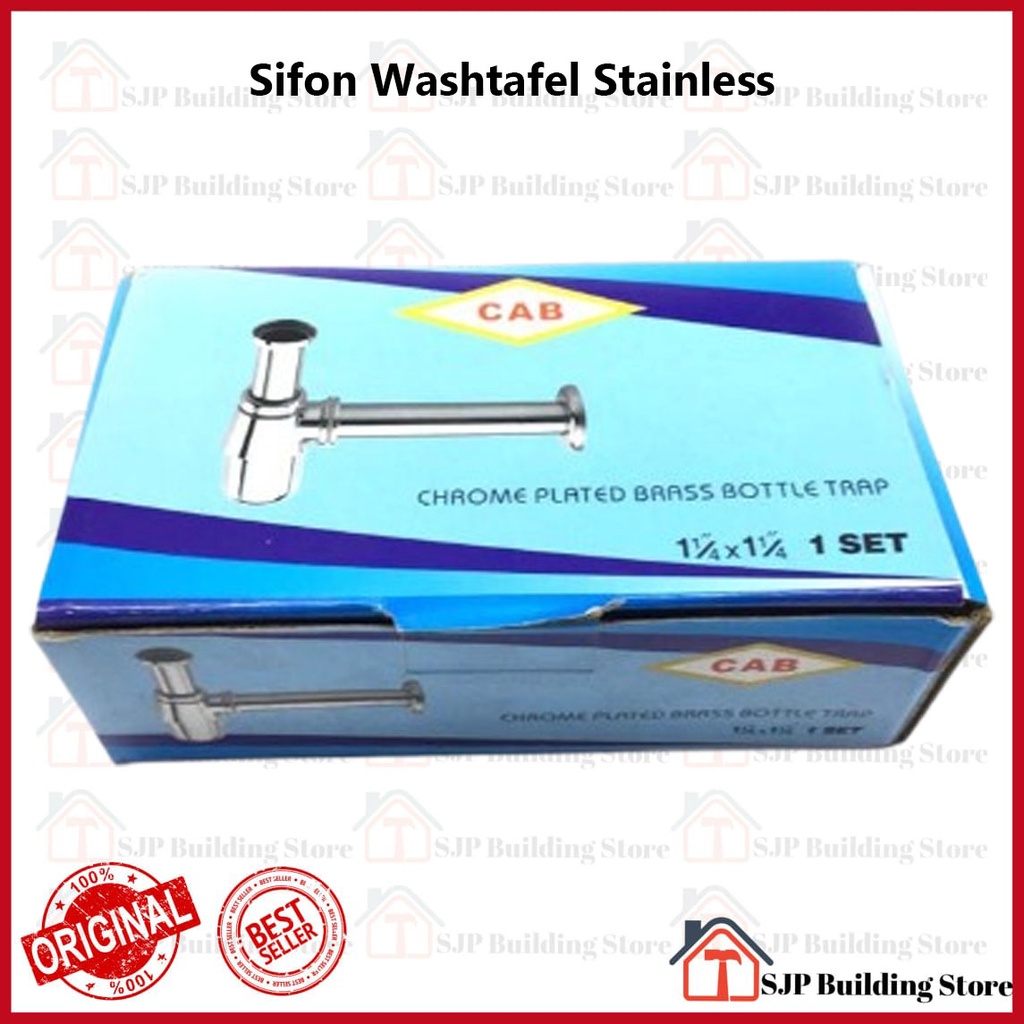 Siphon Botol Wastafel Stainless - High Quality Sifon Wastafel Cuci Tangan Botol STAINLESS Afur Pembuangan