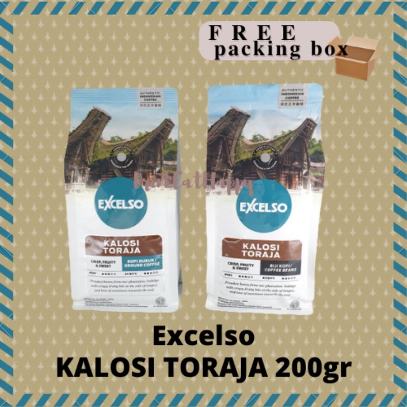 

EXCELSO KALOSI TORAJA 200 gr Kopi Bubuk Kopi Biji 200 gram