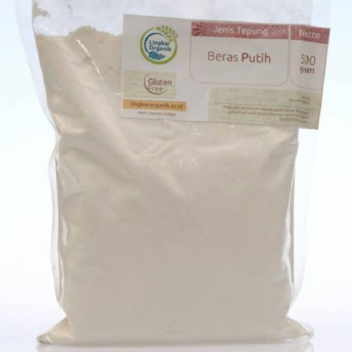 

Ketan-Beras-Tepung- Lingkar Organik Tepung Beras Putih 500 Gram | Mpasi | Organic Flour -Tepung-